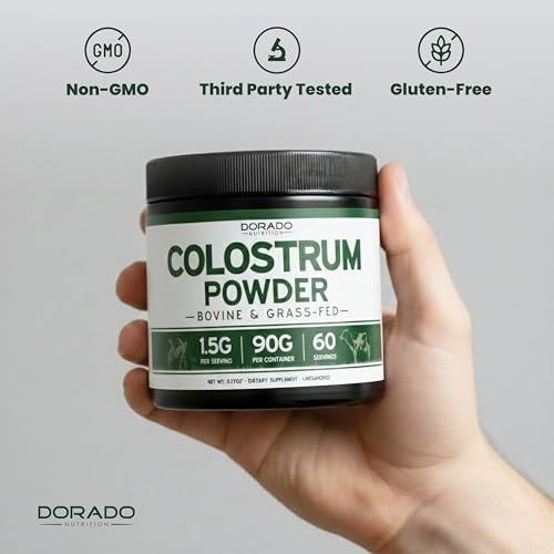 Colostrum Supplement Powder 90g (60 Servings of 1.5g Pure Bovine Colostrum Std. to Contain 20% IgG Immunoglobulins) Grass Fed Powder - No Fillers, Third Party Tested, Unflavored & Non-GMO - görsel 15