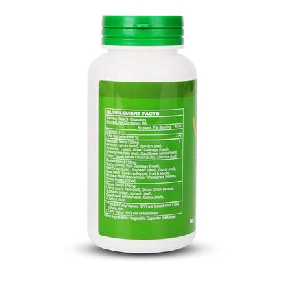 JulyDeer Veggie Supplement Premium Ingredients Natural – 90 Total Vegetarian Capsules | Balance of Natural 18 Whole Veggie Blend | Fresh Superfood Formula with Vitamins and Minerals