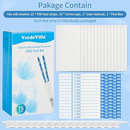 15 Pack Menopause Test Strips at Home, FSH Test Perimenopause Test Hormone Balance for Women Over 30 Hormonal Test - görsel 2