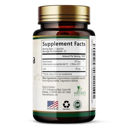 Akkermansia Probiotic - Akkermansia 2 Billion AFU Per Serving - Advanced Probiotics Akkermansia Muciniphila Supplement - Digestive Health & GLP-1 Support & Prebiotics - Bottled in USA - 120 Capsules - görsel 14