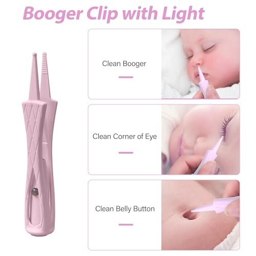 15 Pack Ear Wax Removal Tool Kit with Light - LED Ear Cleaning Kit, Ear Wax Removal for Kids and Adults, Ear Cleaning Tool, Ear Picker Spoon & Ear Tweezers & Spiral Spring Ear Spoon Pink - görsel 10