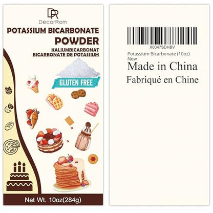 Potassium Bicarbonate 10oz - 100% Pure Potassium Bicarbonate Powder for Plants, Cakes, Wine Making, Leavening - Food Grade Potassium Bicarbonate Powder Leavening Agent for Baking, Cookies, Snacks