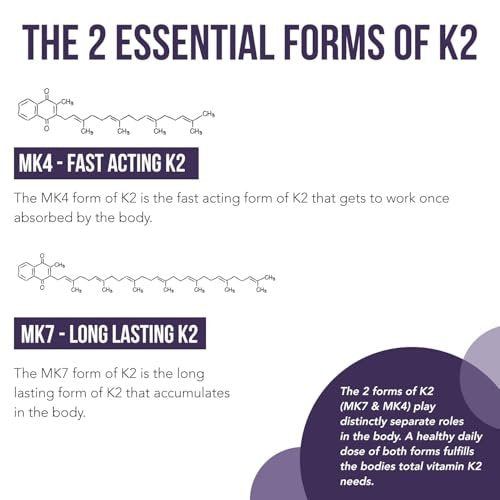 Total K2® | Vitamin K2 as MK7 & MK4 | Plus K1 & Vitamin D3 Cofactor - 620 mcg K2 per Serving - All-Trans MK7 from MenaQ7® - Full-Spectrum Vitamin K - Vegan, Organic Certified (Liquid 1 oz) - görsel 6