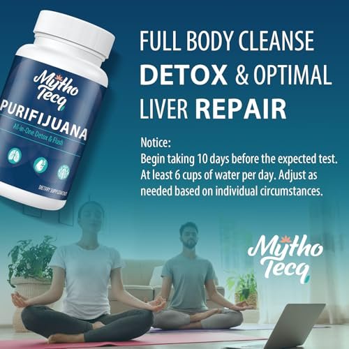 MythoTecq 90,000 MG Detox and Cleanse, Body Detox for Men & Women, Fast Detoxification, Kidney Cleanse & Repair, Natural Herbal Premium Formula for Liver, Digestion & Mood, 60 Caps - görsel 1