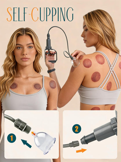 DEFUNX 12 Cups Cupping Set - Cupping Kit for – Easy to Use: No need for fire or complex equipment – simply create – Image 3