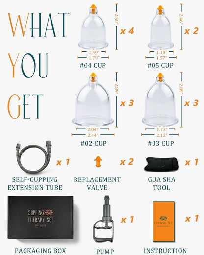 DEFUNX 12 Cups Cupping Set - Cupping Kit for – Package Dimensions: 11.4 x 7.3 x 2.8 inches – Image 11