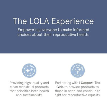 LOLA 100% Organic Cotton Tampons, Super Plus Absorbency, 8 Count – Non-Toxic Period Care, HSA/FSA Eligible