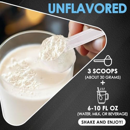 NATURE TARGET Unflavored Whey Protein Isolate - 26g Protein, 0g Sugar, Keto Friendly - No rBGH, Grass Fed - Perfect for Coffee, Baking & Smoothies - 1.10 LB (16 Servings)
