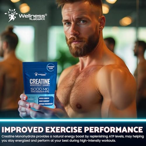 Creatine Gummies 5000mg, 30 Servings – Convenient and Portable: Perfect for on-the-go use. Keep a bottle in your – Image 14