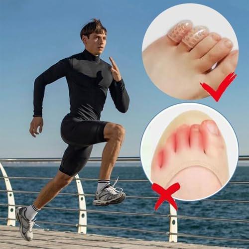 Silicone Anti-Friction Toe Protector, Silicone Toe Protectors, Gel Toe Protectors, Breathable Little Toe Covers, Blisters, Calluses, and Corns Protection (10PC) - görsel 9