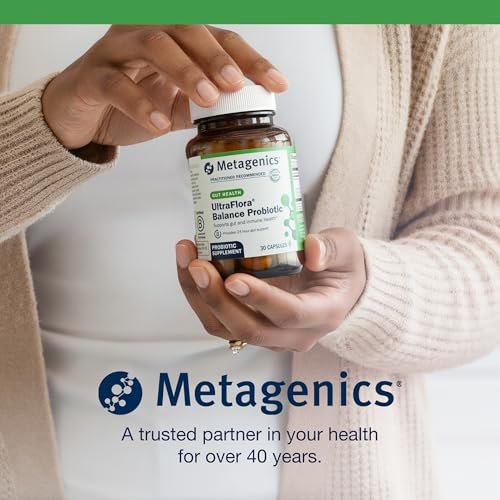 Metagenics UltraFlora Balance Probiotic - Shelf-Stable Daily Gut Health Supplement for Digestive & Immune Support* - Non-GMO & Gluten-Free - 30 Capsules - görsel 5