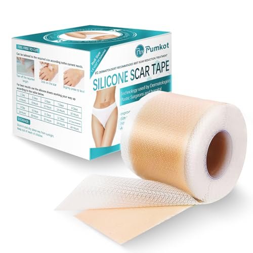 Pumkot Silicone Scar Sheets, Silicone Scar – Upgraded Stickiness: The enhanced adhesive ensures the tape stays in – Image 2