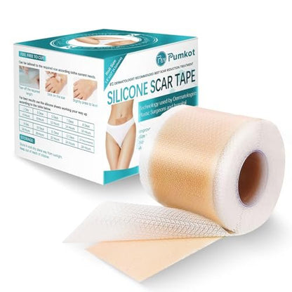 Pumkot Silicone Scar Sheets, Silicone Scar – Upgraded Stickiness: The enhanced adhesive ensures the tape stays in – Image 2