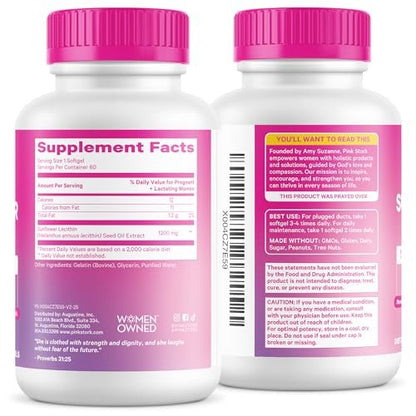 Pink Stork Sunflower Lecithin Supplement - – Gentle on Digestion: Sunflower lecithin is derived from non-GMO – Image 3