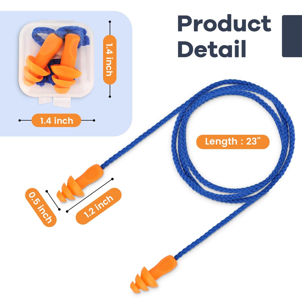 Ear Plugs for Noise Reduction, 10 Pairs Shooting Ear Protection for Gun Range, Hearing Protection for Shooters, Silicone Ear Plugs - görsel 4