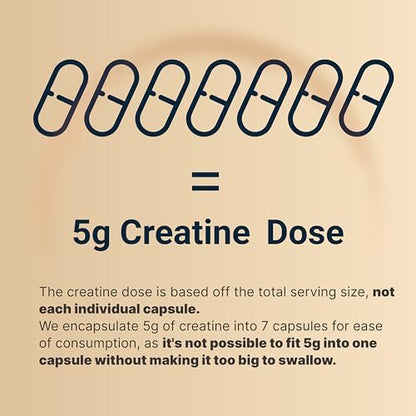 NatureBell Creatine Monohydrate Capsules 5,000mg Per Serving, 500 Count | Micronized, Unflavored Creatine Pills | Pre-Workout & Muscle Strength Support | Easy to Swallow, Filler-Free | 71 Servings