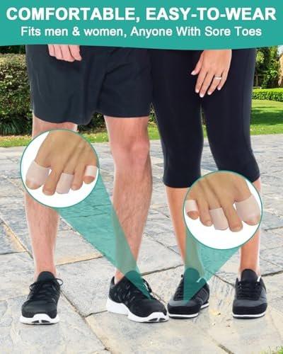 Uwbettry 16 Pack Silicone Toe Sleeves Gel Corn Protectors Cushions for Women Men Foot Pain Relief, Soft Toe Tube Pads Corn Cushions for Calluses, Bunion Blisters, Hammertoe, Toenails Loss - görsel 12