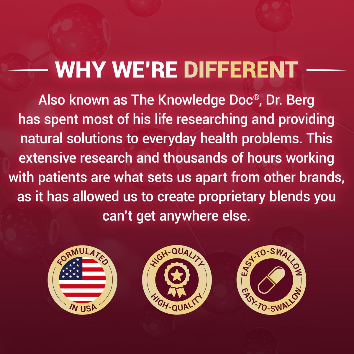 Dr. Berg Zinc 30mg Enhanced with Magnesium, Vitamin D3, Selenium, & Copper - Zinc Supplements for Men & Women - Chelated Zinc for Immune, Skin, Hair, & Nails Support* - 60 Capsules - görsel 7