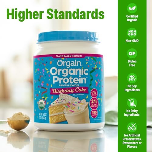 Orgain Organic Vegan Protein Powder, – Serving Size: 1 scoop (30g) – Image 8