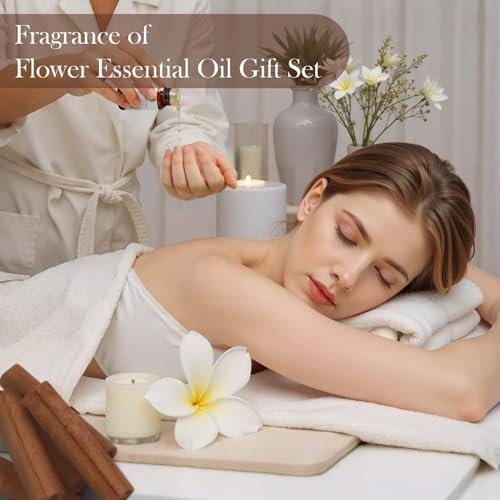 Essential Oils for Diffuser for Home and Hotel, Lavender, Jasmine, Rose, Chamomile, Sakura and Gardenia, Spring Premium Pure Flower Fragrance Essential Oil Set for Gifts-6×10ML - görsel 14