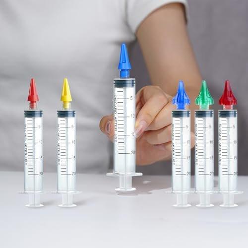 ETTSNU 20mL Ear Syringes for Removing Ear Wax, Cleaning Water Irrigation Kits with 3 Penta-Stream Tips and 3 Tri-Stream Tips Improved Hearing Clarity and Aural Hygiene (clear) - görsel 7