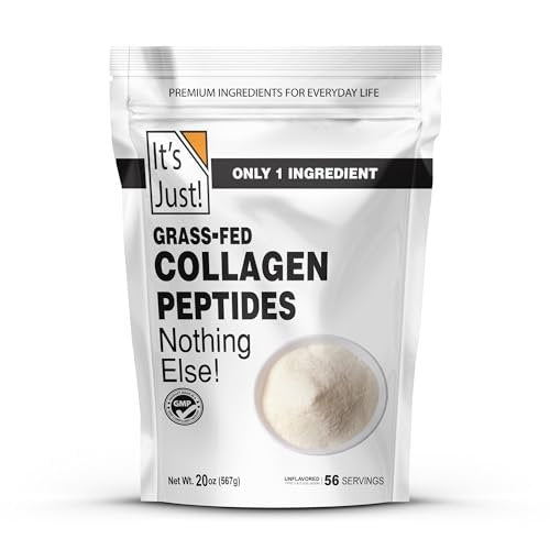 It's Just! Collagen Peptides (1.25lb) - Grass-Fed, Unflavored, Hydrolyzed Protein Powder, Type I & III, GLP-1 Friendly, Heavy Metal Tested - görsel 6