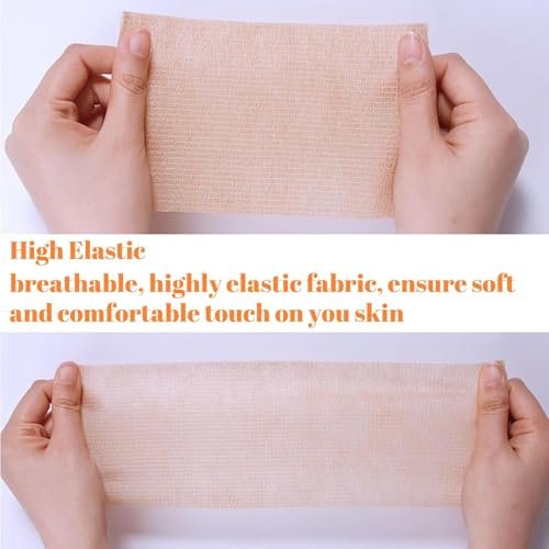 24 Rolls Self Adhesive Bandage Wrap, Vet Wrap 4 Inch for Horses Dogs Wounds Care Dressings, Elastic Self Stick Cohesive Bandage Wrap, Wrist, Sports, Ankle Tape Leg Wraps (Mixed) - görsel 10