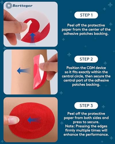 30pcs Adhesive Patches, G7 Over Patches Waterproof, Secure, Hypoallergenic Comfortable Support for 10 Days Day&Night Wear and Protection - görsel 12