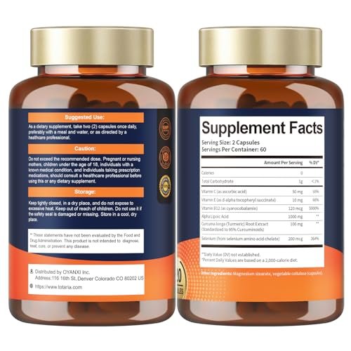 Totaria Alpha Lipoic Acid 1000mg - ALA Supplement Antioxidant for Neuropathy Support Nerve Health, Liver Detox, Antioxidant, Metabolism and Cell Energy, Anti-Aging - Non-GMO, Gluten Free, Vegan Safe - görsel 3