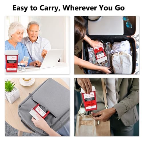 CareLiving Sharps Container, Sharps Containers for Home Use, 1 Quart (3-Pack), Needle Disposal Containers, Sharps Disposal Container, Small Portable Container for Travel - görsel 8