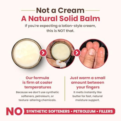 Natruveda Vulva Balm for Women – Rose & Sandalwood | USA-Based Seller | Feminine Moisturizer & Intimate Care Balm | Soothes Dryness, Itching, Chafing & Odor | External Hydration Cream – 3 oz