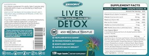 Milk Thistle Supplement, for Liver Cleanse Detox & Repair, 30:1 Organic Milk Thistle Extract, Equivalent to 13,500 Grams of Milk Thistle Seed, Supports Liver Health, 120 Capsules, 60-Day Supply - görsel 10