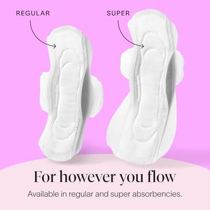 Cora 100% Organic Cotton Topsheet Pads (34 Made to Move Super Pads)