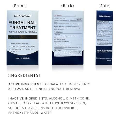 Toenail Fungus Treatment Extra Strength with 25% Undecylenic Acid - Ingrown Toenail Treatment, Nail Repair, Fungus Nail Treatment for Yellow or Damaged Nails - 2 Pack - görsel 6