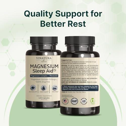 Magnesium Sleep Aid - Magnesium Glycinate – Non-Habit Forming: This formula is designed for nightly use without – Image 13