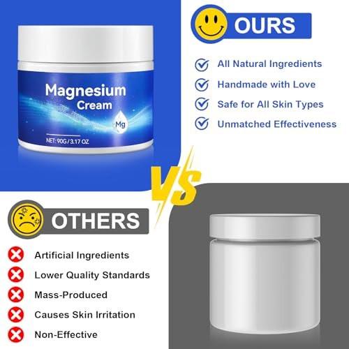 ReliCo Magnesium Cream - 2pcs Pure Magnesium Oil with Vitamin E, Magnesium Lotion for Men Women - görsel 11