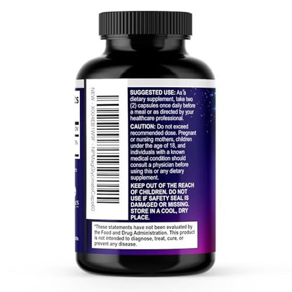 Magnesium Glycinate 1000mg Per Serving - Pure & Chelated for Max Absorption - Supports Sleep, Muscle, Nerve & Heart Health - Magnesium Supplement for Whole Body Support, Bottled in USA - 60 Capsules