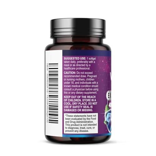 Vitamin D with K2 (MK-7) - Vitamin D3 4000IU (125mcg) Per Serving - D3K2 Complex Supplement for Bone, Teeth, Muscle, Calcium Absorption, Immune Support & Heart Health - Bottled in USA - 120 Softgels - görsel 18