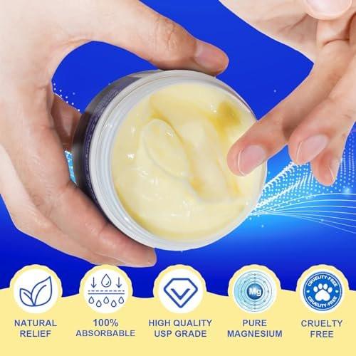 ReliCo Magnesium Cream - 2pcs Pure Magnesium Oil with Vitamin E, Magnesium Lotion for Men Women - görsel 1