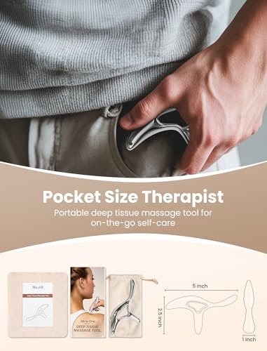 lifechill Trigger Point Massage Tool for – Portable & Lightweight: At 6.4 ounces and compact dimensions (5 x 1 x – Image 17