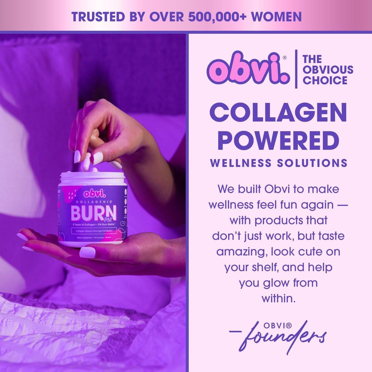Obvi Collagenic Burn PM | Nighttime Collagen Peptides for Sleep & Recovery | 5 Types Collagen + Ashwagandha, GABA & Melatonin | CapsiBurn Metabolic Support | 90 Capsules | Made in USA - görsel 12