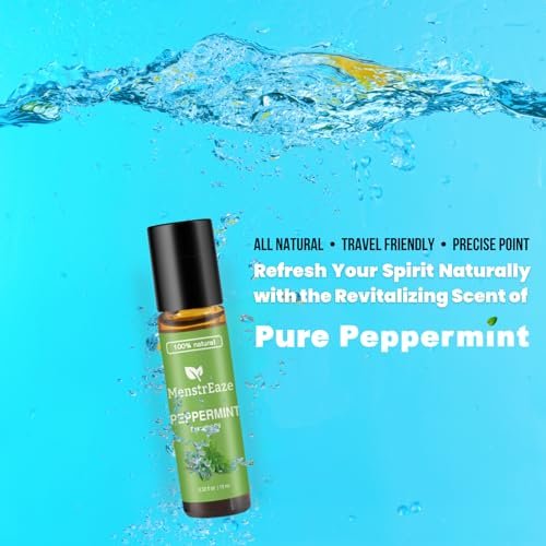 Peppermint Essential Oil Roll On, Migraine & Headache Support, High Potency, Mentha Piperita, 100% Pure Natural, Refreshing and Calming, Nausea Support, 10ml - görsel 12