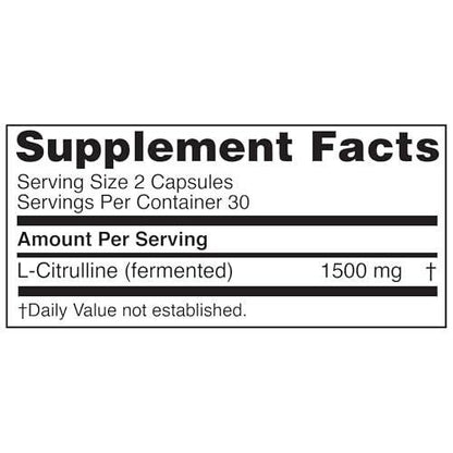 Nugenix Essentials L-Citrulline Supplement for Enhanced Blood Flow and Performance - 1500 mg, 60 Capsules