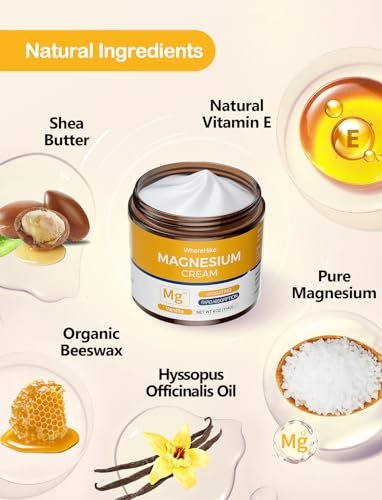 STILIP Natural Topical Magnesium Cream – Magnesium Lotion for Nighttime Skin Care, Lightweight Moisturizing Body Cream for Deep Hydration - Vanilla - görsel 4