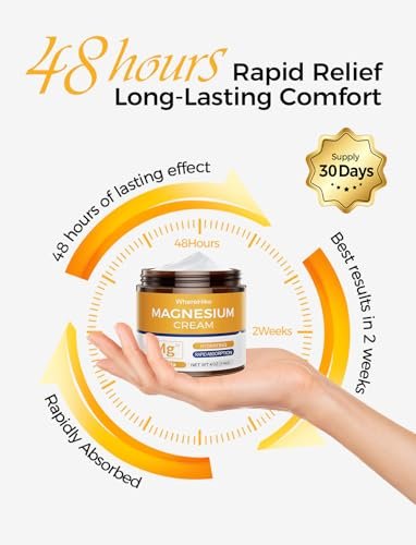 STILIP Natural Topical Magnesium Cream – Magnesium Lotion for Nighttime Skin Care, Lightweight Moisturizing Body Cream for Deep Hydration - Vanilla - görsel 6