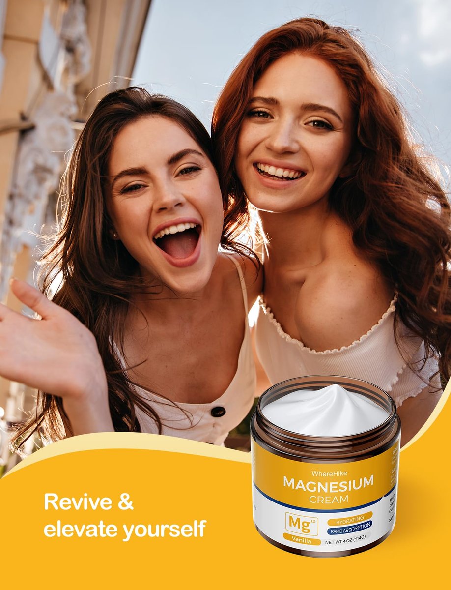 STILIP Natural Topical Magnesium Cream – Magnesium Lotion for Nighttime Skin Care, Lightweight Moisturizing Body Cream for Deep Hydration - Vanilla - görsel 11