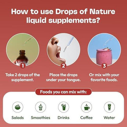 KSM-66 Ashwagandha Liquid Drops – Vegan, GMO Free & Fast Absorbing Form – Ashwagandha Supplements for Daily Wellness Support – Promotes Focus and Clarity – Supports Daily Vitality (Mixed Berry, 60ml)