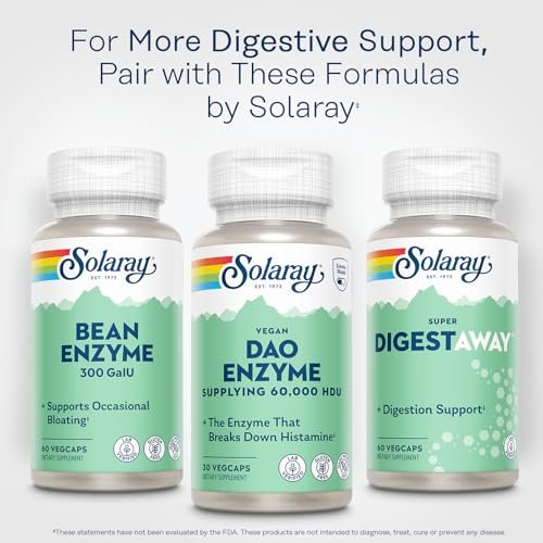 SOLARAY DAO Enzyme - Digestive Enzyme That – 30 Servings: One-month supply at recommended usage. – Image 5