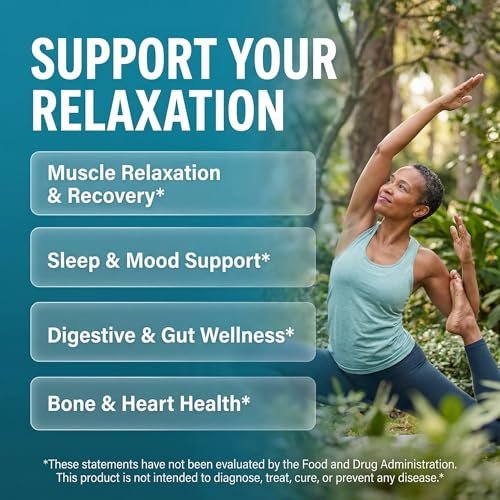 8in1 Magnesium Supplement Complex | Magnesium Glycinate Citrate Malate Gluconate Orotate Carbonate Lactate + Prebiotics Probiotics Digestive Enzymes Magnesio Capsules for Women Men By Clean Nutra - görsel 4