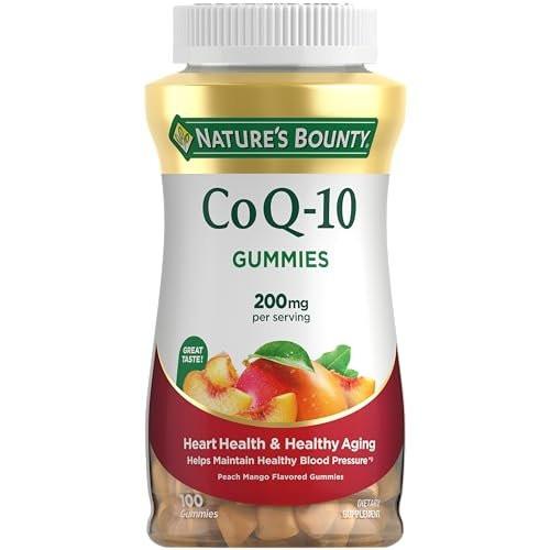 Nature’s Bounty CoQ10 Gummies, Supports Heart Health, CoQ10 200mg, Peach Mango Flavor, 100 Count - görsel 2